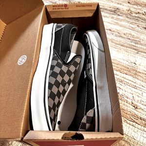 New Checkered Vans with Original Box